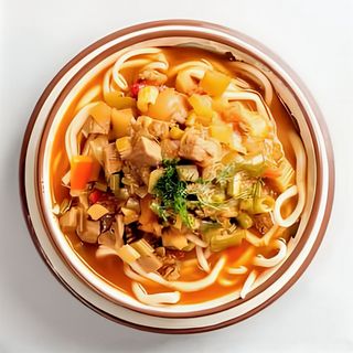 Лагман с курицей и джусай
