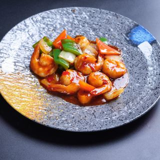 35.Gambas con salsa picante
