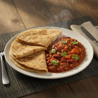 Chapati + Bean Stew