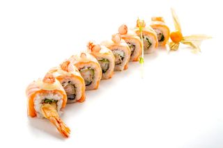 109. Flambè ebitempura roll - 8 pezzi