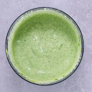 Salsa de menta con yogur(mint with yogurt)