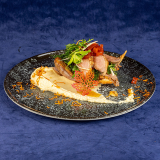 PIEPT DE RATA CU PIURE DE PASTARNAC SI DULCETA DE MORCOV