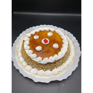 Tarta Yema Tostada Y Almendras