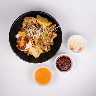 Zestaw z kurczakiem z trawą cytrynową