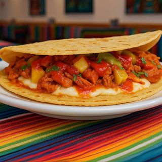 Quesadilla Gringa al pastor  maiz