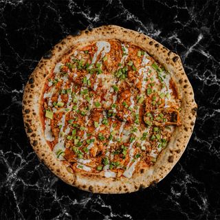 Hot honey chicken pizza