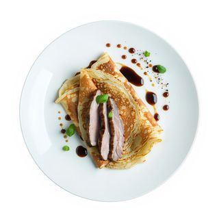 Cuarto Pato Crujiente Con Crepes