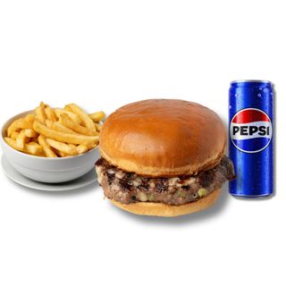 Baltazar pljeskavica, pomfrit i Pepsi 330ml