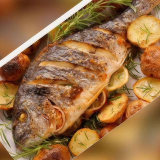 Poisson grillé au four