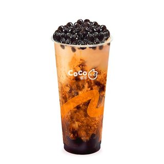 Té con leche con tapioca de azúcar moreno 