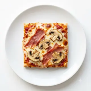Pizza De Jamón Serrano Y Champiñones (Porción)