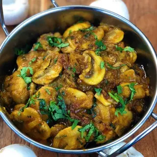 Mushroom Bhaji (Vegan Option)