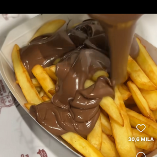 Patata frita con nutella 