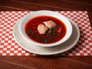 Борщ український з пампушками (350g)