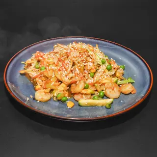 Wok škampi riža