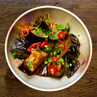 #Sticky Crispy Eggplant 