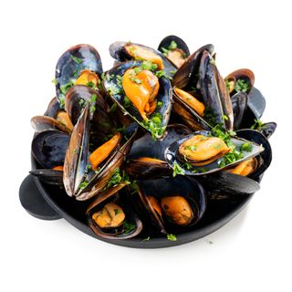 Tapa de mejillones al vapor