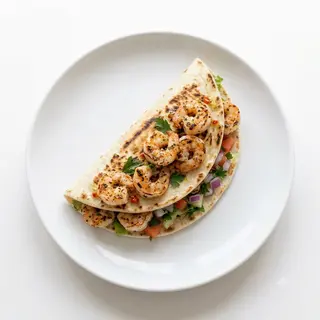 Taco De Gambas Y Calamares