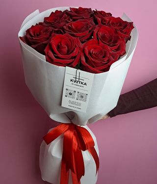 Bukiet z 9 czerwonych róż