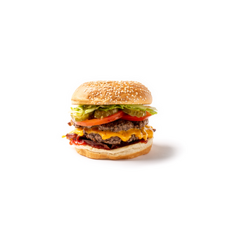 Hamburguesa con queso y beicon