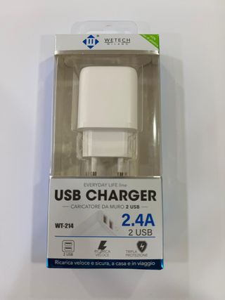 USB CHARGER DUO WETECH 2.4A