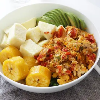 Yam and Egg Sauce