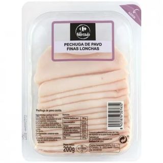 Pechuga Pavo L.Fina Carrefour 200 Gr.
