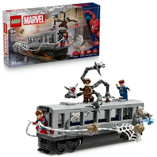 Lupta de pe acoperisul trenului dintre Omul-Paianjen si Doc Ock - 76321