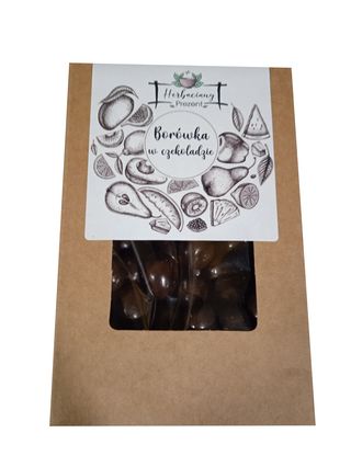 KARTONIK KRAFT 300G - BORÓWKA W CZEKOLADZIE