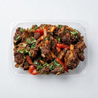 Pan Fried Goat