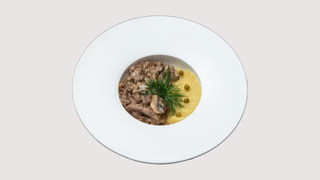Бефстроганов с пюре (220г)