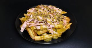 Patate, pistacchio e mortadella