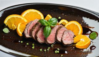 Piept rață cu portocale