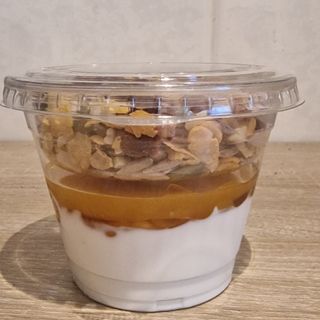 VASITO DE YOGURT & MANGO, MIEL Y FRUTOS SECOS