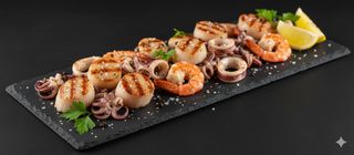 Frutti di mare alla piastra