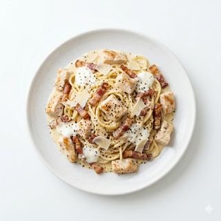 Ración De Pollo A La Carbonara