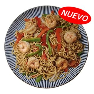 3E.Yakisoba Con Gambas 虾仁方便面