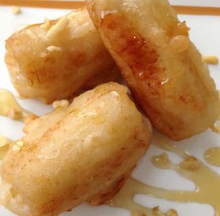 152. Plátano Frito Con Miel