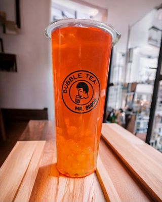 Bubble tea con cerezas (700 ml.)