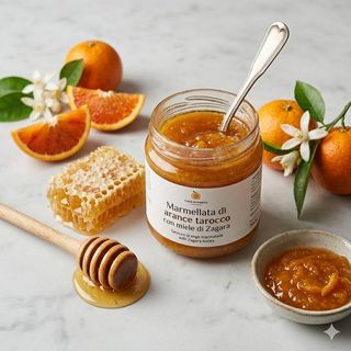 Marmellata di arance Tarocco con miele di Zagara 240