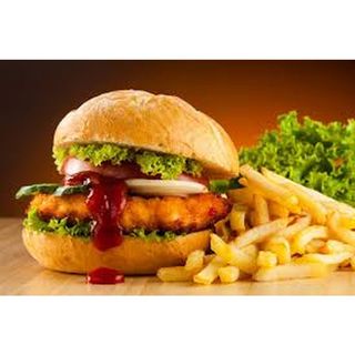 Chicken Burger & Fries