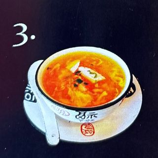 Sopa de maíz y cangrejo