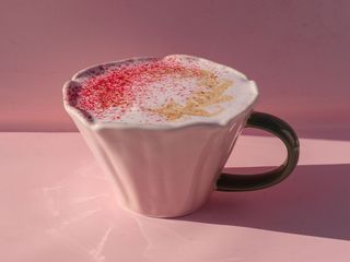 Малинове лате