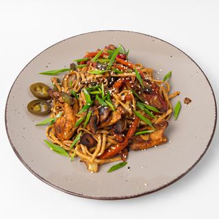 удон с курицей