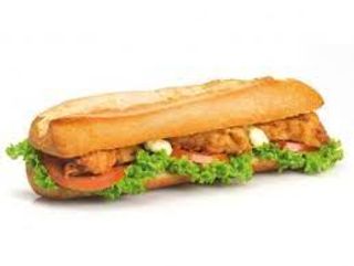 Chicken tikka baguette