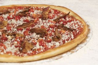 Pizza rossa  amatriciana