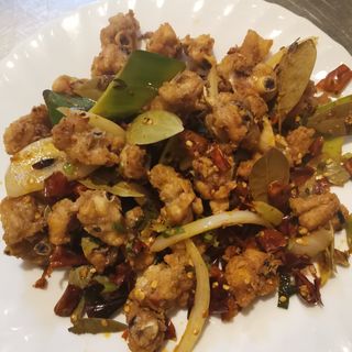 57. Pollo piccante cinese（con osso）宫爆鸡丁