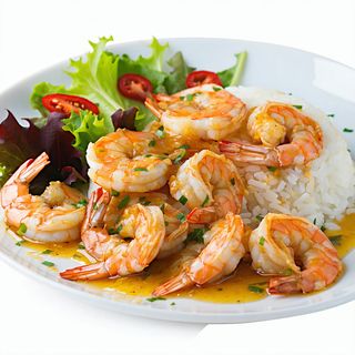 Krewetki królewskie na maśle