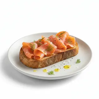 Tostada De Salmón