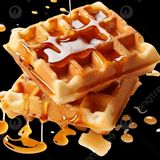 Gofre   xirope  Caramel